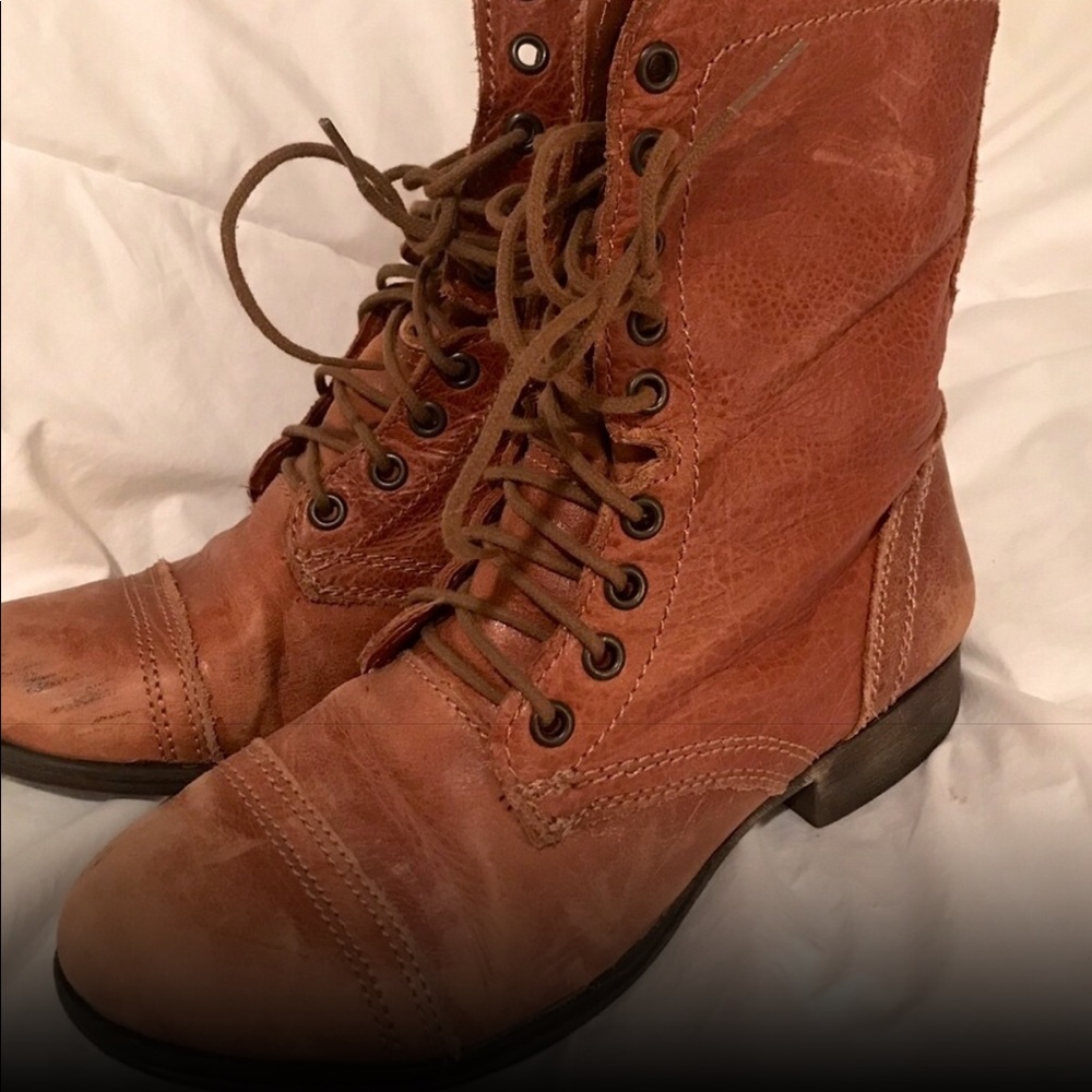 Brown Combat Boots